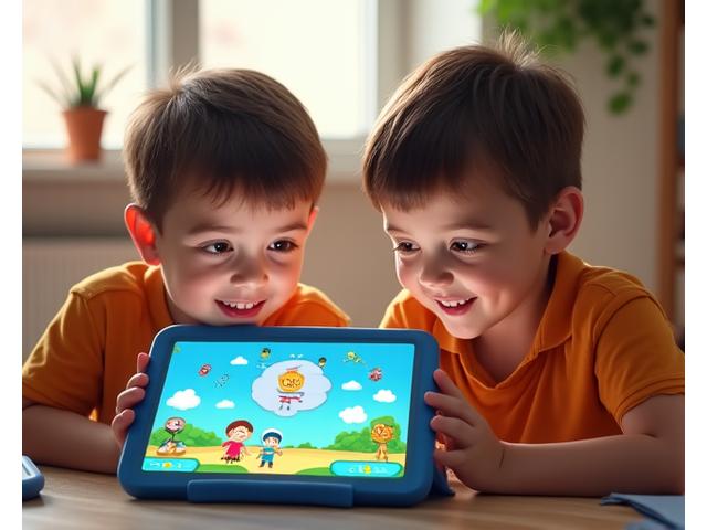 Eğitici oyun oynayan çocuklar