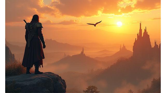 'Anatolian Tales' oyunundan destansı bir sahne: Tarihi Türk mitolojisi temalı bir rol yapma oyunu.