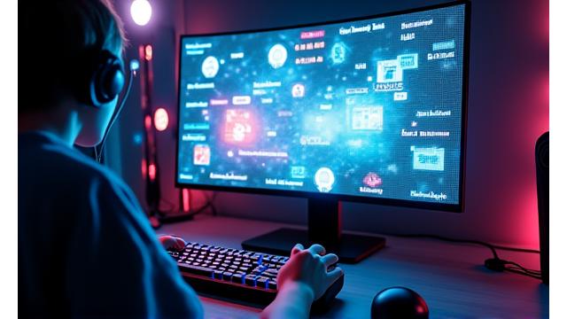 Çeşitli oyun influencer'larının etkileşim içinde olduğu bir sahne, izleyicileriyle iletişim kuruyor.